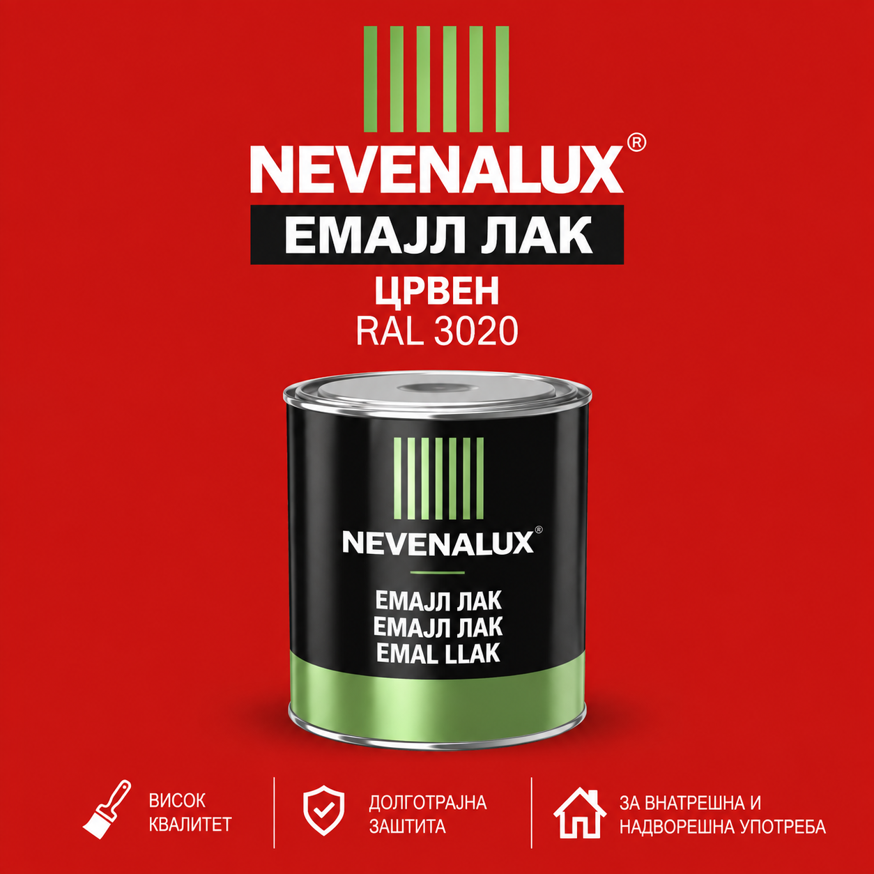 Невена емајл лак Црвен 0.75л