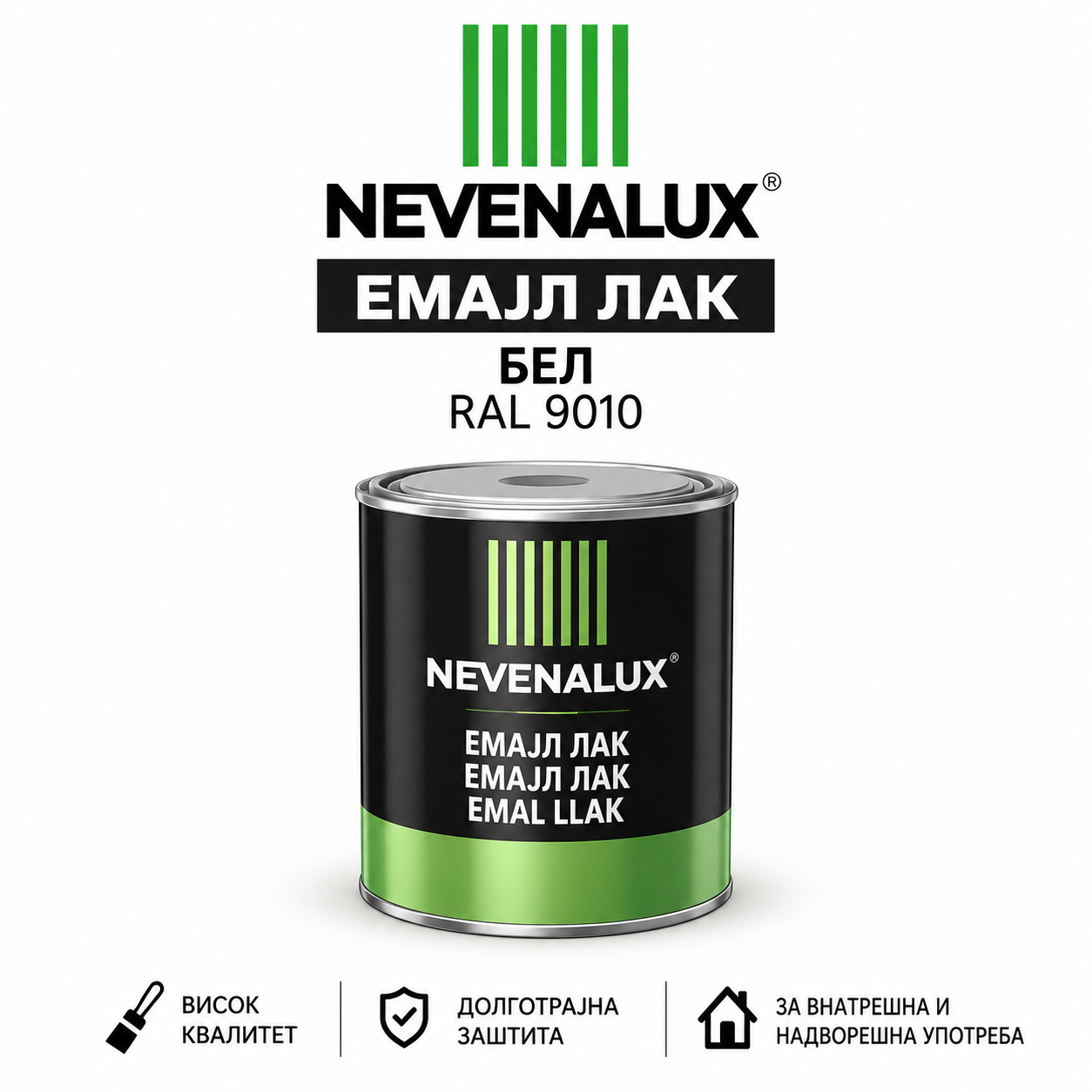 Невена емајл лак бел 0.75л