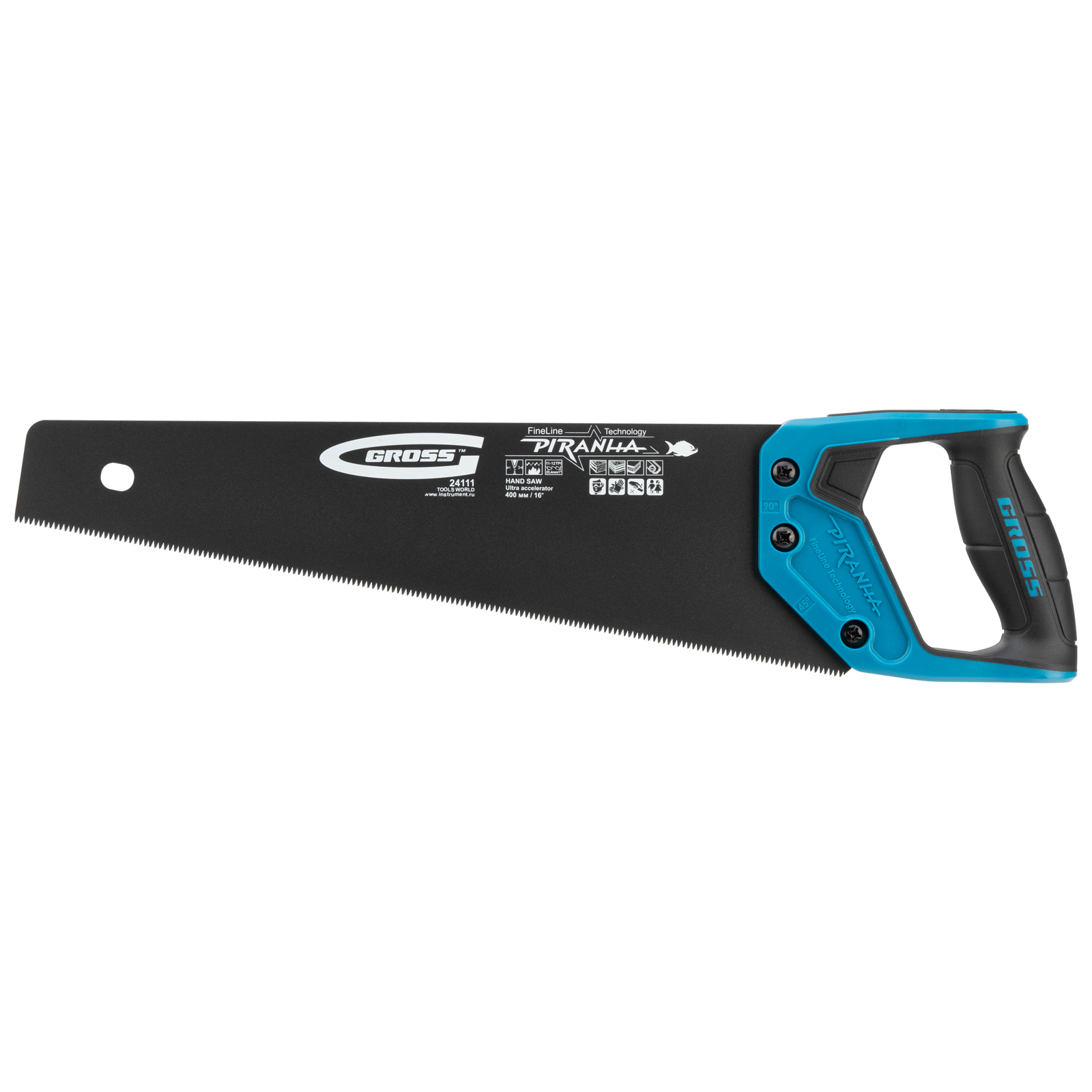 GROSS Пила за дрво 11-12 TPI+3D 400mm Pirahna