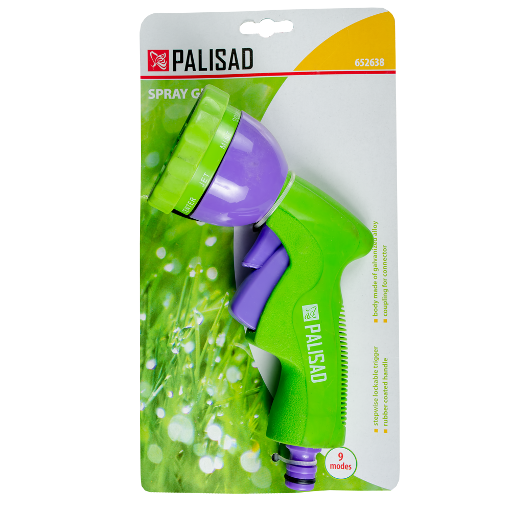 PALISAD Распрскувач пиштол 9 функции metalen