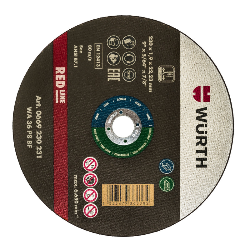 Диск за сечење RED LINE Wurth  230x1.9x22.23