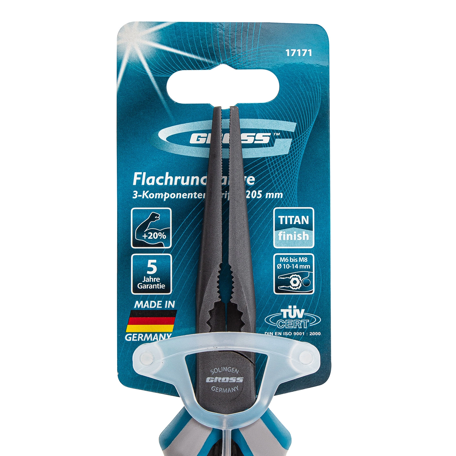 Клешта шпицангла три компонентна рачка 205mm GROSS