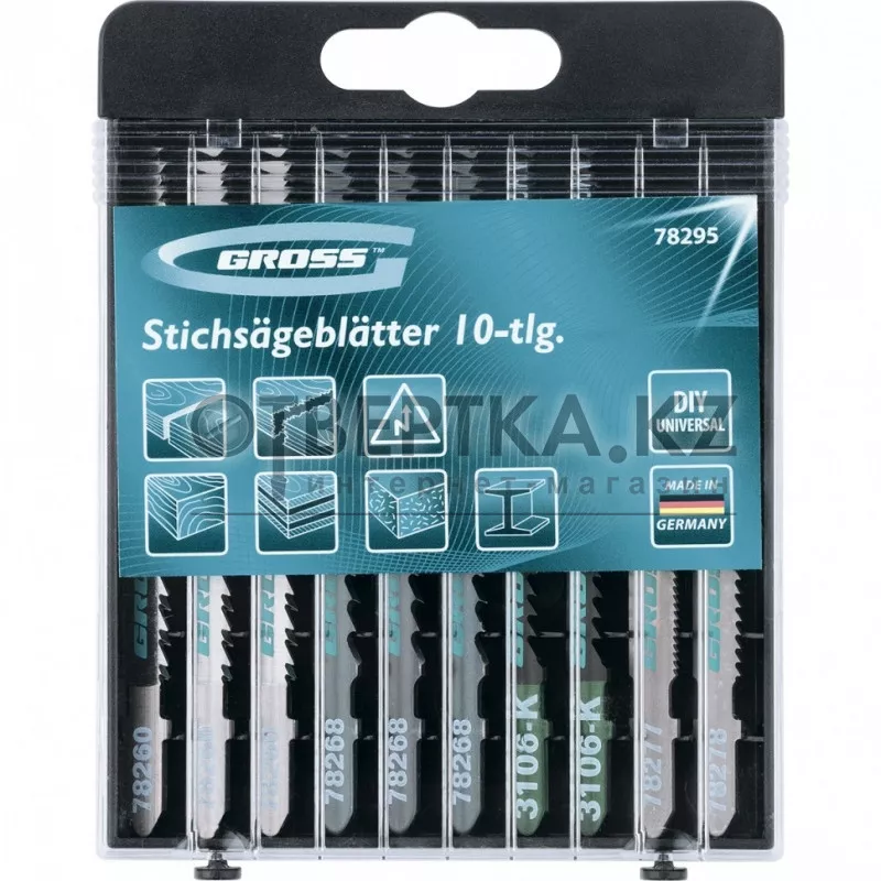 GROSS Сет убодни пили за дрво 10бр 